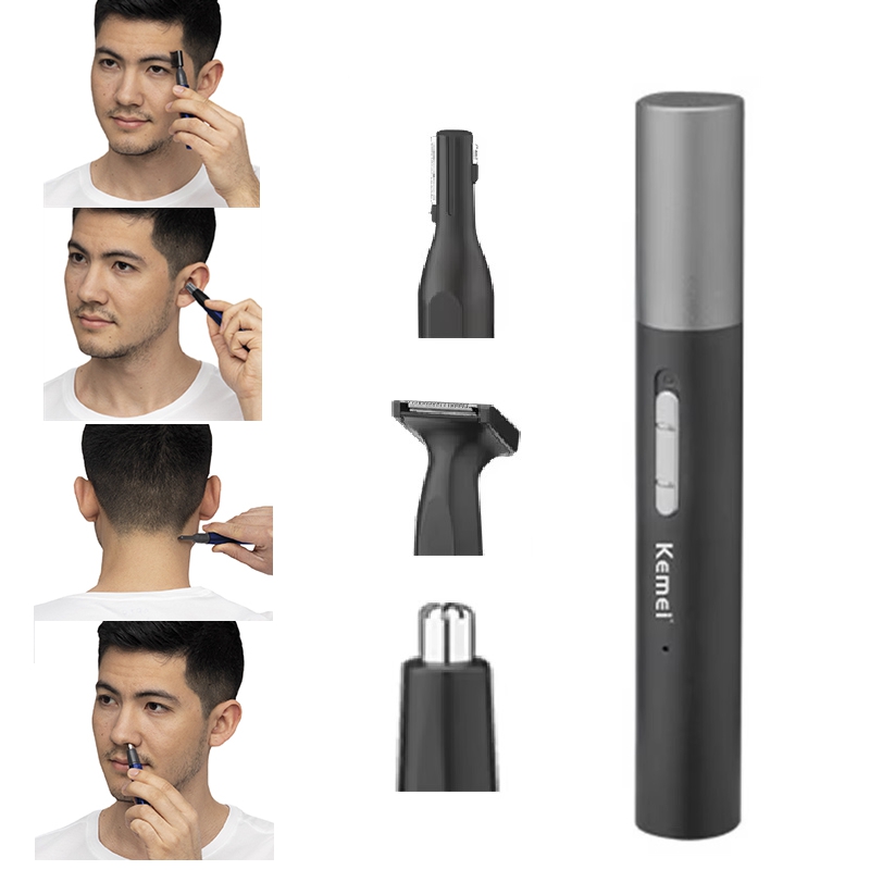 Men'S Grooming Scissors - Kemei Pro Akumulatorowy Trymer do Nosa,