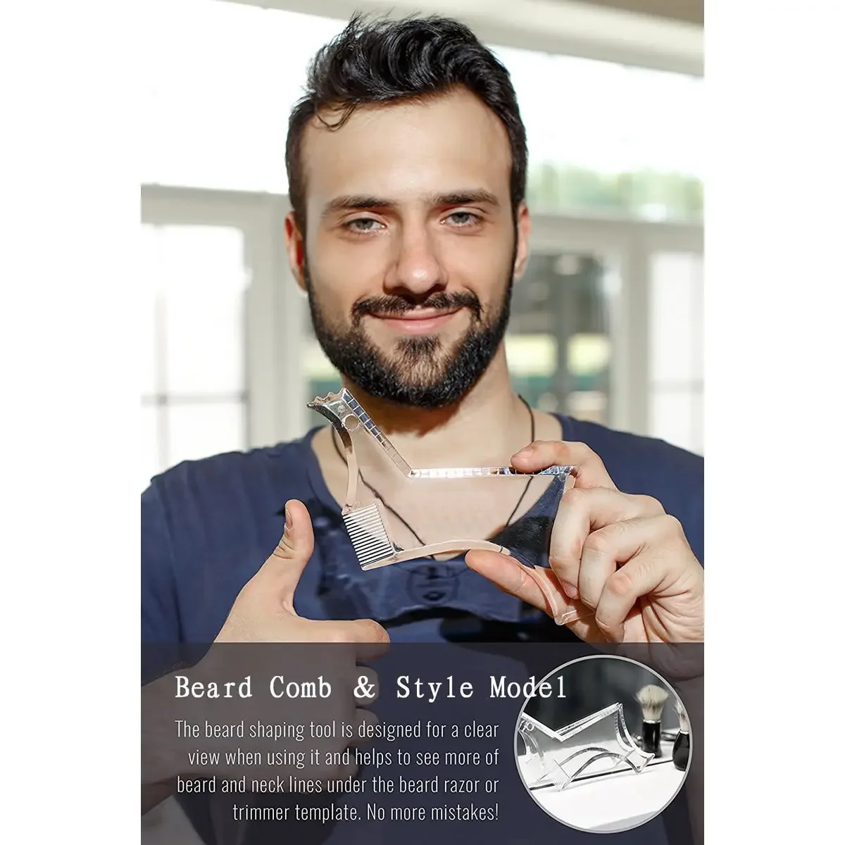 Szablon do modelowania brody,  – Men'S Grooming Accessories Kit recenzja i cena