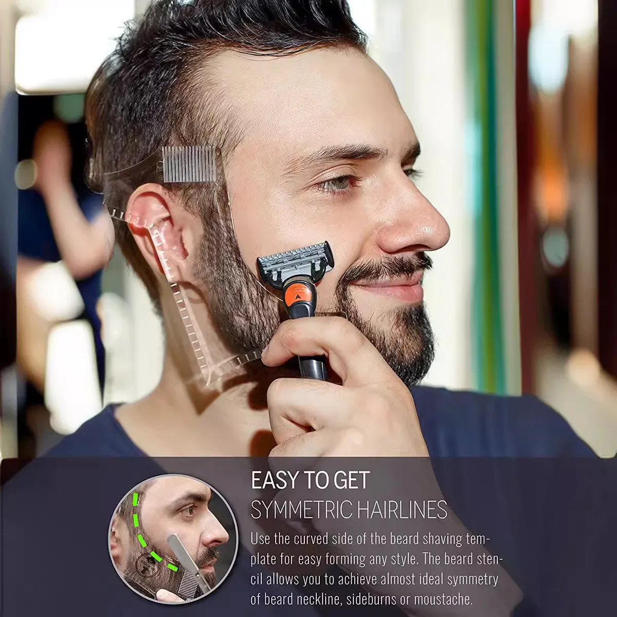 Szablon do modelowania brody,  – Men'S Grooming Accessories Kit recenzja i cena