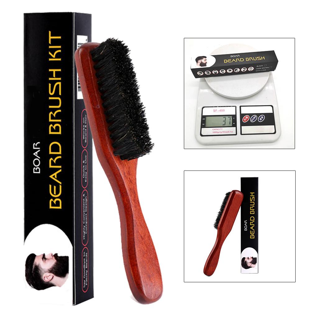 Szczotka do brody z drewnianą  – Men'S Grooming Accessories Kit recenzja i cena